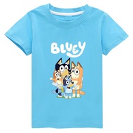 COD Cross-Border Fashionable Children's Clothing Bluey Bluey Boys Girls Children's Clothing Short-Sl