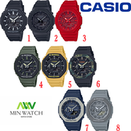 นาฬิกา รุ่น GA-2100 Casio G-Shock สายเรซิ่น ผู้ชาย รุ่น GA-2100-1A GA-2100-1A1 GA-2100-4A GA-2110  ของแท้ 100% ประกันศูนย์ CASIO1 ปี จากร้าน MIN WATCH