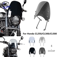 LJBKOALL CL300 CL250 Windshield Windscreen for Honda CL 250 CL 300 CL500 Motorcycle Wind Deflector S