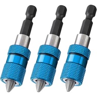 3PCS Bit Skru Drywall 60mm dengan Pemegang Bit Magnetik dan Bit Pemutar Skru Phillips PH2, Bit Pemut