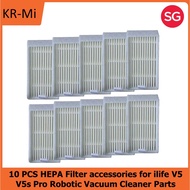 (Courier Delivery) 10 PCS HEPA Filter accessories for ilife V5 V5s Pro Robotic Vacuum Cleaner Parts