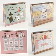 Snoopy Moomin Valley Mothn-to-view Table Planning 2026 Stand Desktop Calendar MMP15513
