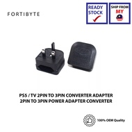 PS5 / TV 2PIN TO 3PIN CONVERTER ADAPTER 2PIN TO 3PIN POWER ADAPTER CONVERTER