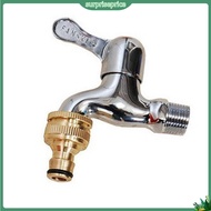 surpriseprice| 1/2 3/4inch Brass Thread Garden Faucet Hose Water Pipe Connector Fitting Adaptor