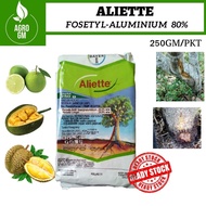 250g Bayer Aliette Fosetyl-aluminium 80% Fungicide Racun Kulat Kanker Pokok Durian Alliette Reput Ak