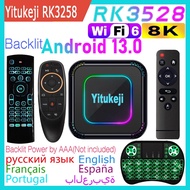 Yitukeji RK3528 Android 13.0 Rockchip Quad Core 8K Wifi6 Dual Wifi 2.4G 5G LAN 100M BT5.0 2GB 4GB 16GB 32GB 64GB Smart TV Box TV Receivers