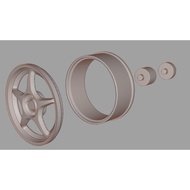 Scale Enkei RP01 Rim ( 17 inch ) miniature 1/24