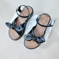 sandal quai gài nơ đế thấp 4P phong cánh dễ thương T06