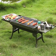 春燕 - 燒烤架 3-4人露營 便攜燒烤爐 鐵質 戶外家用 摺疊 燒烤架 野餐