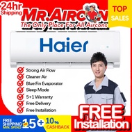 HAIER R32 Non Inverter HSU-09LTF18 1HP, 1.5HP &amp; 2HP Air Conditioner Mr Aircon Aircond, eco feasibility Aircond