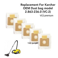 Replacement For Karcher dust bag model 2.863-236.0 Suitable Karcher VC2/ VC2 Premium /VC2 ERP