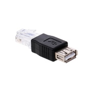 USB to RJ45 Adapter USB2.0 Female Ethernet Male Plug Connector  Top1