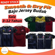 KOLEKSI SEMPURNA Baju Jersey Budak Lelaki Baju Bola Budak Lelaki Jersey Malaysia Budak Jersi Malaysia Budak 3-12 Tahun