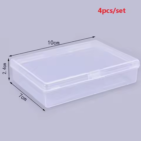 4PCS 10*7*2.4cm Transparent plastic boxes playing cards container PP storage case packing poker game