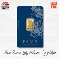 Youloong Suisse Pamp 5gram(5g) Minted Gold bar 999.9GOLD(Lady Fortuna)