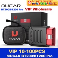 VIP 10pcs-100pcs MUCAR BT200/BT200 Pro OBD2 Diagnostic Tool Full System Diagnosis for all cars new V