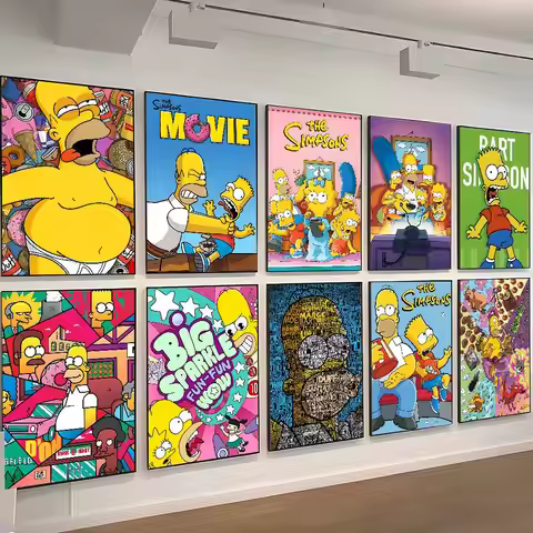 Funny Simpson Poster Print A5 A4 A3 A2 Wall Art Decor For Room Office Gift For Fans
