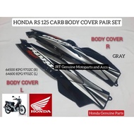 Honda RS 125 Carb Body Cover Pair Set Gray