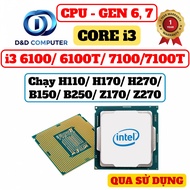 CPU i3 7100/ 7100T/ 6100/ 6100T Running H110/ B150/ B250/ Z170/ Z270 - USED.