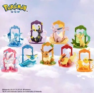寵物小精靈 精靈寶可夢 pokemon 玩樂主義 出發吧！伊布 伊貝 盲盒 仙子 全套連展示架