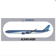 R RBF AZERBAIJAN A340-600 20X8.8CM STICKER S-R-A346-4K