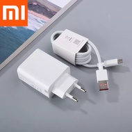 Original Xiaomi Charger 33w Fast Charging Adapter With 6A Type-C Cable Quick Wall Chargers For Mi 11 9 10 9T Poco F3 X3 Redmi K20 Pro Note 8 9 10 11 Pro For Huawei | ViVO | OPPO