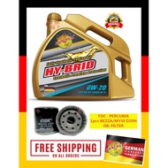 S2U Boscher Engine Oil Fully Synthetic 0W20 SN/CF 4Liters Perodua Bezza Myvi 1.3 1.5 D20N Minyak Hit