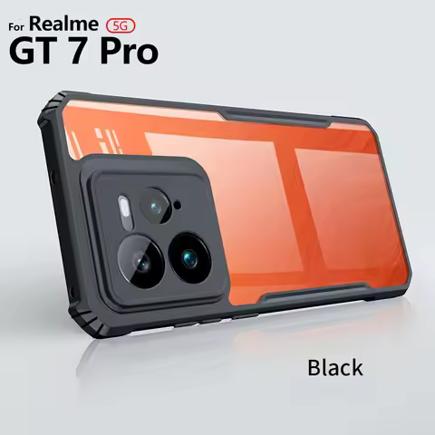 Transparent Acrylic Armor Shockproof Case For Realme GT 7 Pro 7Pro GT7Pro Lens Protection Protective
