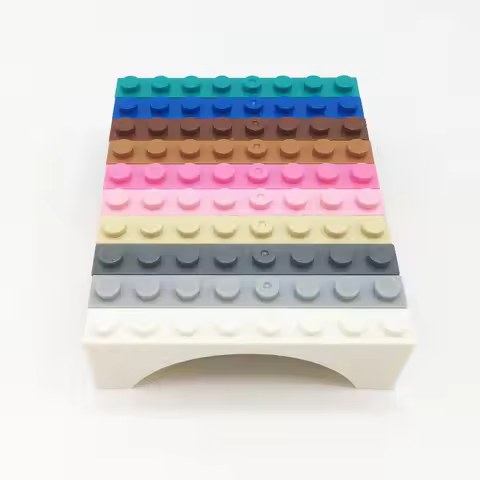 Cross-border MOC Small Particle 1x8x2 Arch Brick Building Blocks 677 Compatible with Lego 16577 3308