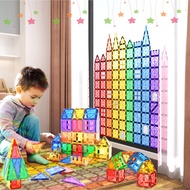 IGIVI Magnetic Tiles Kids Toys for 3+ Year Old Boys & Girls,STEM Construction Toys for Toddlers, Bir