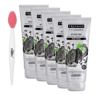 Freeman Charcoal Face Mask Charcoal Mud Mask, 6 fl oz - & Moisturize Mud Mask with Activated Charcoa