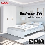 COCO Kids Bedroom Set 2 In 1/Bed Frame Queen Size/Wardrobe 2Door/Modern Bedroom Set/Traditional Bedr