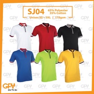 SJ04 OREN SPORT Unisex Collar Single Jersey Polo Tee Shirt Short Sleeve