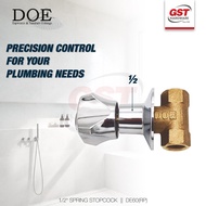 DOE Spring Stopcock Valve 1/2" DE60 (RP) 3/4" DE60A (RP) Stop Valve Stopcock Shower Valve