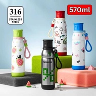 TERMOS Tumbler HAH010 Stainless 570 ML - Cute Drinking Bottle - Viral Cute Motif Thermos