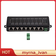 8CH POE Injector Box POE Camera Power Supply for Network POE Camera Power over Ethernet