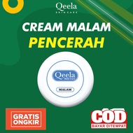 Qeela Skincare - KRIM MALAM PENCERAH WAJAH KUSAM / KRIM WAJAH TERLARIS / KRIM PENCERAH BPOM / KRIM M
