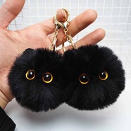 teacher day gifts ideas gift small gifts for colleagues Cute Plush Pendant Black Cat Keychain Couple