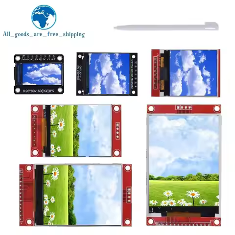 TFT Display 0.96/1.3/1.44/1.8/2.0/2.4/2.8/3.2/3.5 Inch TFT Full Color Screen LCD Module ILI9341 Driv