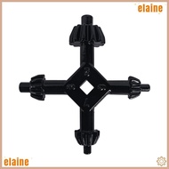 ELAINE Drills Chuck Key, Black Metal Multifunctional Chuck Key, Durable 4 in 1 Mini Spanner Mechanic