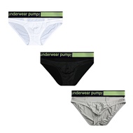 CMENIN PUMP 3Pcs Ins สไตล์ผ้าฝ้ายชุดชั้นในชายกางเกงสบายกางเกง Jockstrap กางเกงในชาย Cuecas MP245