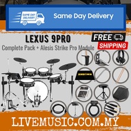 SUDOKU Lexus 9 Pro with Alesis Strike Pro Module Full Mesh Electronic Drum Set with Amplifier, Single Pedal &amp; Accessorie
