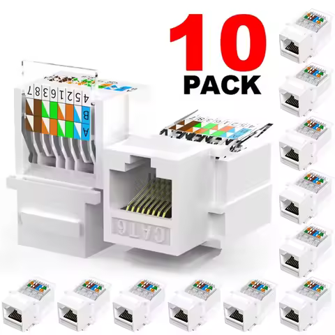 CAT6 Crystal Head Ethernet Internet Lan Cable RJ45 Network Module For Lan Cable Connector Cable Patc