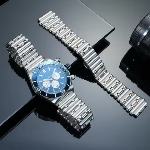 Suitable for Breitling Watch with Super Mechanical Timing B01 Avengers Stainless Steel Stainless Ste