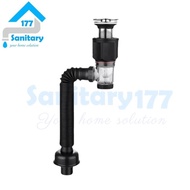 Latest Black Anti-Odor Press Sink Siphon 87B- Afur 1 1 1/4 Pop Up Push Siphon