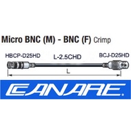สาย "Canare" SDI 75 Ohms Coaxial L-2.5CHD เข้าหัว Micro BNC - Male to BNC -Female Connector (ใช้กับ