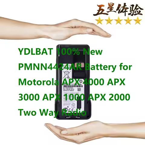 YDLBAT 100% New PMNN4424AR Battery for Motorola APX 4000 APX 3000 APX 1000 APX 2000 Two Way Radio