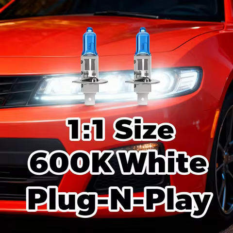 2x H1 H4 H7 H8 H9 H11 H11B H13 9005 9006 9007 Headlight 12V 6000K Brightening Hi/lo Beam 880 9145 52