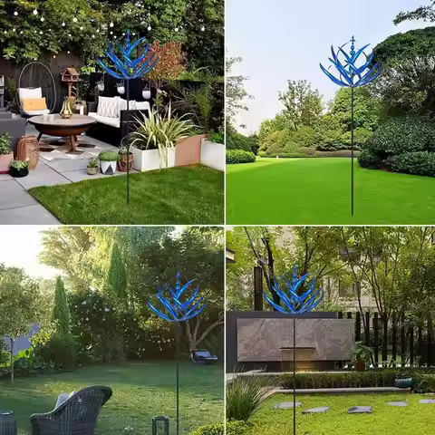 Wind Spinner Metal Windmill 3D Wind Powered Sculpture Garden And Decor Spinners Yard Metal Wind Sola