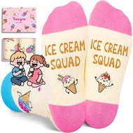 HAPPYPOP Funny Socks for Kids - Pickle Ice Cream Popcorn Gifts for 7-9 Years Boys Girls